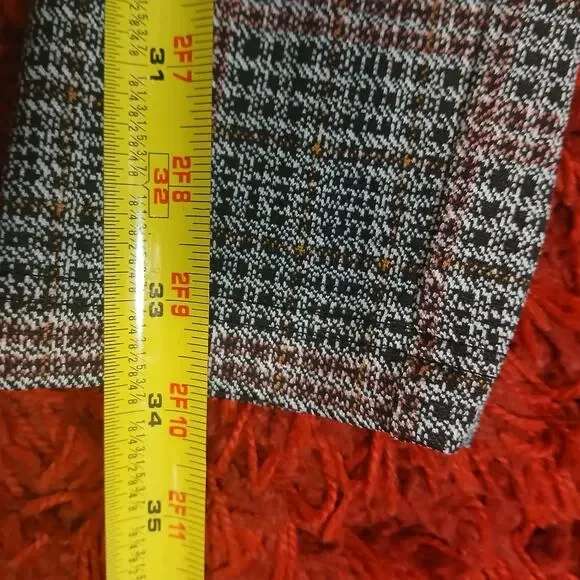 SOHO Apparel Ltd Women's Pants Small Black Check Stretch Pull‎ On Slim Fit Y2K - Picture 7 of 9